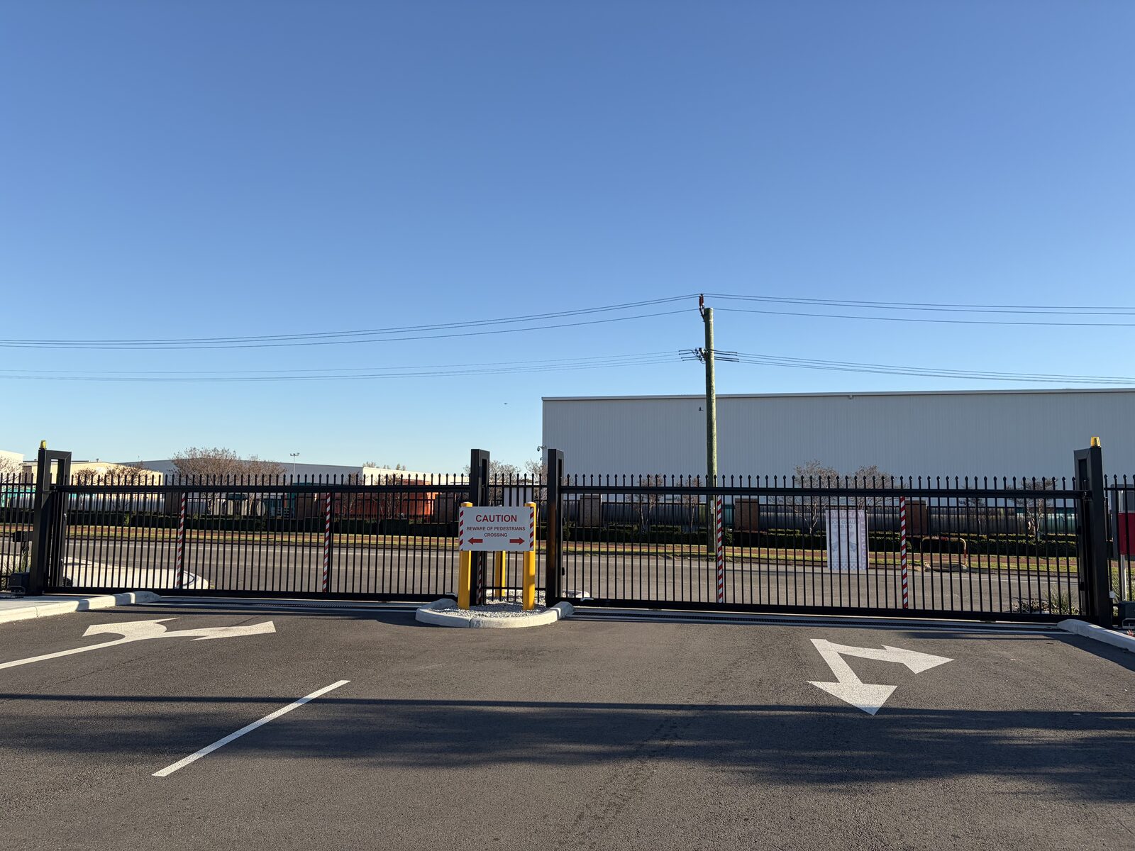 Car park entry gate, Forrestfield