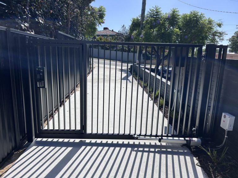 Automated swing gate at a Perth property